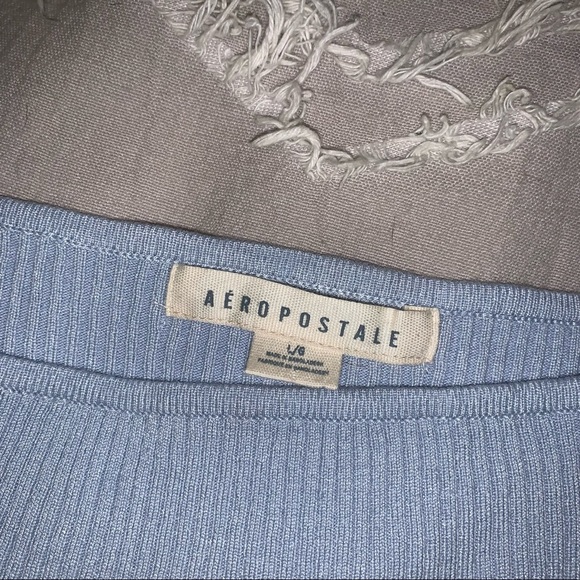 Aeropostale baby blue ribbed tank - Picture 3 of 3